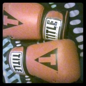 Pink Title Boxing gloves